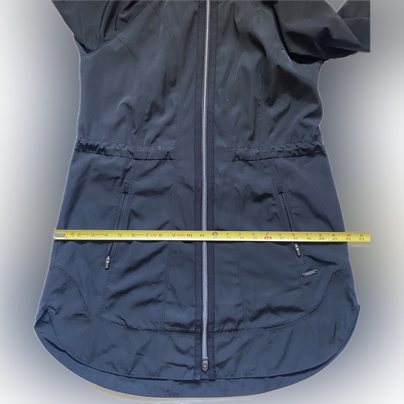 Athleta Black Hooded Solar Rain Wind Anorak - Picture 7 of 11